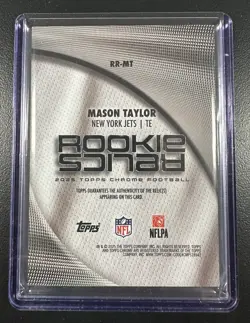Topps 2025 Topps Chrome Rookie Relics Mason Taylor New York Jets #RR-MT - Image 2