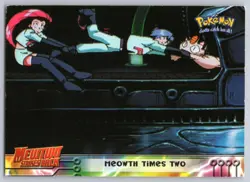 Meowth Times Two #23 Topps The First Movie Trading Cards Pokemon NM - Image 1