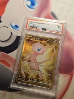 2023 Pokemon Mew Ex Hyper Rare Card #205 NM Graded Psa 7 - Image 1