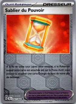 Carte Pokemon Dresseur Sablier du Pouvoir 063/064 Reverse - 2024 - Image 1