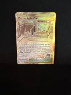 Martial Arts Dojo (Secret) 268/236 Pokemon TCG Cosmic Eclipse Holo NM - Image 1