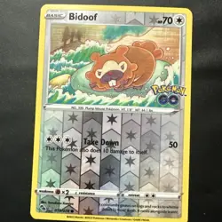 Bidoof (Peelable Ditto) 059/078 Pokemon GO Reverse Holo - Image 1