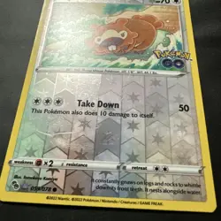 Bidoof (Peelable Ditto) 059/078 Pokemon GO Reverse Holo - Image 3