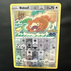 Bidoof (Peelable Ditto) 059/078 Pokemon GO Reverse Holo - Image 4