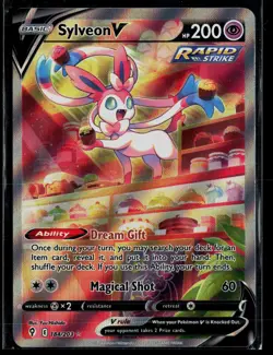 Sylveon V 184/203 Evolving Skies Rare Ultra Pokemon - Image 1