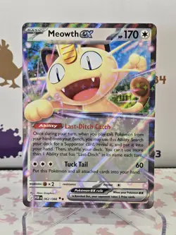 Pokemon TCG Meowth ex 062/088 - Double Rare Perfect Order - Image 1