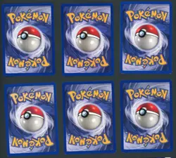 Base Set Unlimited Pokemon Card Lot (6) Wartortle Pikachu Kadabra Jynx Porygon - Image 2
