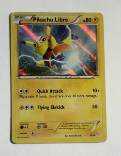 Pokemon TCG Pikachu Libre Holo Promo 30/30 XY Trainer Kit 2016 English - Image 1