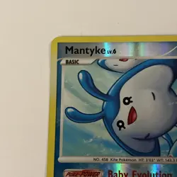 Mantyke 55/130 Diamond and Pearl Reverse Holo Pokemon 🔥 - Image 2