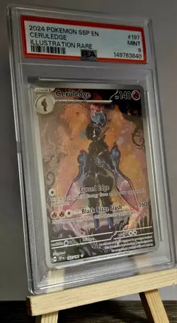 2024 CERULEDGE Pokemon Surging Sparks Illustration Rare EN #197 PSA 9 MINT - Image 1