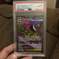 Pokemon PSA 10 Mega Gengar ex 269/217 Special Illustration Rare Ascended Heroes - Image 1