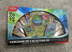 Pokemon TGC: Venusaur ex and Blastoise ex Premium Collection GameStop IN HAND - Image 1