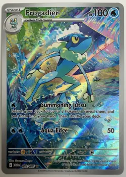 Frogadier 089/086 Chaos Rising Full Art Holo Rare HP 100 English - Image 1