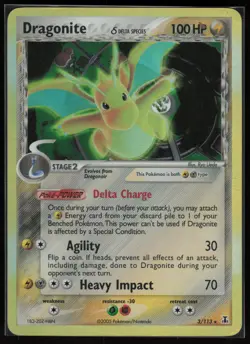 Pokemon Dragonite (Delta Species) Holo Rare 2005 Delta Species 3/113 LP - Image 1
