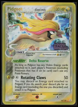 Pokemon Pidgeot (Delta Species) Holo Rare Holon Phantoms 14/110 NM - Image 1