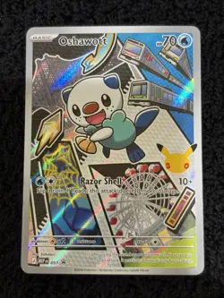 Nintendo Pokemon TCG Oshawott 051 Mega Evolution Promo Holo Basic HP 70 - Image 1