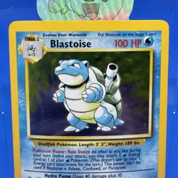 Blastoise Holo Rare 2/102 Pokemon Card Base Set LP - Image 2