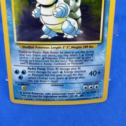Blastoise Holo Rare 2/102 Pokemon Card Base Set LP - Image 3