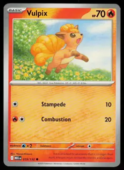 Vulpix 019/132 Common Mega Evolution Pokemon Near Mint - Image 1