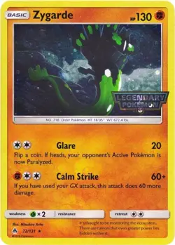 Zygarde (Cosmos Holo) 072/131 Promo Miscellaneous Cards & Products Pokemon LP - Image 2