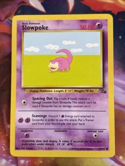 Slowpoke 55/62 Common Fossil Pokemon LP - Image 1