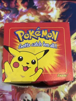 1999 Pokemon Pikachu 23K Gold Plated Trading Card Burger King Red Box SEALED - Image 1