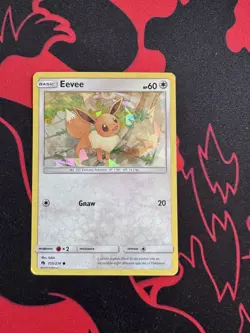 Eevee 155/214 Lost Thunder Rare Exclusive Holo Cracked Ice Holo 2018 Pokemon 155 - Image 1