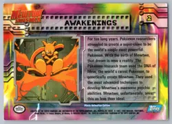 Awakenings #2 Topps The First Movie Trading Cards Pokemon LP - Image 2