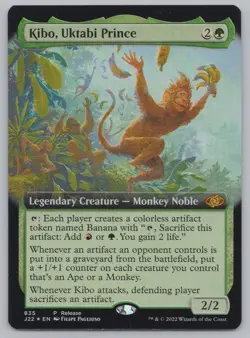 MTG - Foil Kibo, Uktabi Prince (Extended Art) - Launch Party Promo -r429 - Image 1