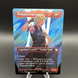 Prompto Argentum Borderless Surge Foil - Final Fantasy MTG | NM Pack Fresh - Image 1