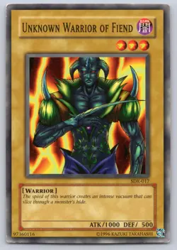 Unknown Warrior of Fiend SDK-017 Starter Deck: Kaiba Yu-Gi-Oh MP - Image 1