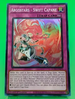 Yu-Gi-Oh! Argostars - Swift Capane SUDA-EN072 Super Rare 1st Edition NM - Image 1