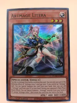 Yugioh! Artmage Litera - DUAD-EN011 - Super Rare - 1st Edition Near Mint, Englis - Image 1