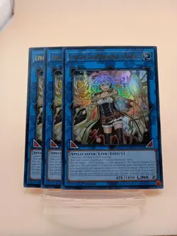 Yugioh - Lyna the Light Charmer Lustrous x 3 - 1st Ultra Rare NM - English - Image 1