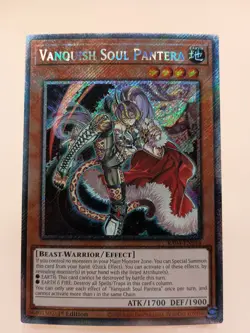 Yugioh! Vanquish Soul Pantera - RA04-EN044 - Platinum Secret Rare - 1st Edition - Image 1