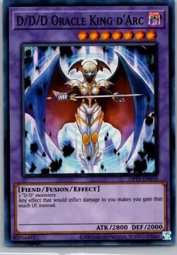 Yugioh! D/D/D Oracle King D'Arc - OP19-EN010 - Super Rare - Near Mint NM - Image 1