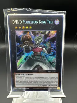 YuGiOh! D/D/D Marksman King Tell - 1st Edition - Secret Rare - RA05-EN047 - Image 1