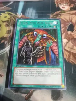 Yu-Gi-Oh! A Deal With Dark Ruler 1st Edition LCJW-EN241 Moderately Played Rare - Image 1