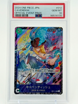2024 ONE PIECE JP Cavendish Event Prize PSA 10 GEM MT Official Promo OP Card - Image 1