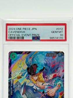 2024 ONE PIECE JP Cavendish Event Prize PSA 10 GEM MT Official Promo OP Card - Image 2