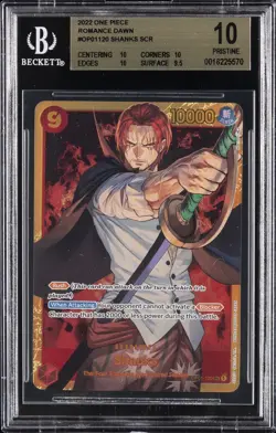 2022 ONE PIECE ROMANCE DAWN - SCR #OP01120 SHANKS BGS 10 - Image 1