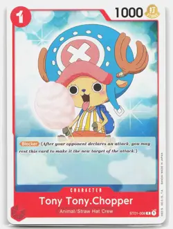 Tony Tony.Chopper ST01-006 C Normal Starter Deck 1: Straw Hat Crew One Piece NM - Image 1