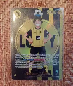 One Piece x BVB Football~CCG Monkey D. Luffy Leader ST13-003 Supernovas Event - Image 1