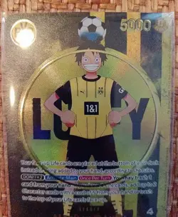 One Piece x BVB Football~CCG Monkey D. Luffy Leader ST13-003 Supernovas Event - Image 3