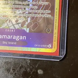 One Piece Mamaragan OP15-078 SR FOIL Near Mint In Top Loader - Image 4