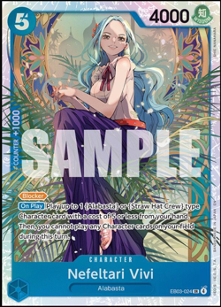 Nefeltari Vivi EB03-024 SR One Piece NM - Image 1