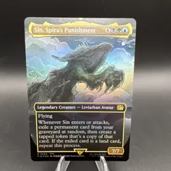 Sin, Spira's Punishment (Borderless) #348 (Foil) NM Final Fantasy FIN Magic MTG - Image 1