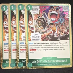 Playset Bandai One Piece TCG OP16-038 Eng Green Event x4 - Image 1