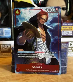 SHANKS SR Alternate Art (Alt Art AA) English One Piece TCG OP12-008 - Image 2