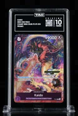 PRISTINE TAG 10 Kaido P-010 2023 Championship Celebration Pack One Piece English - Image 1